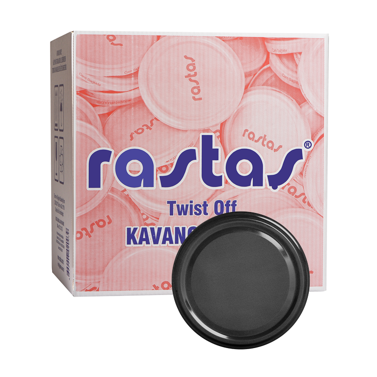 KOLİDE SİYAH RENGİ 82 MM KAVANOZ KAPAĞI- (500 ADET/ 82 MM )