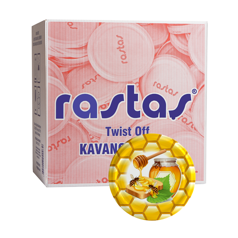 KOLİDE ARI PETEK DESENLİ 82 MM KAVANOZ KAPAĞI- (500 ADET/82 MM)