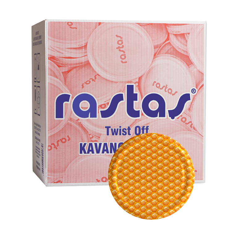 KOLİDE PETEK DESENLİ 82 MM KAVANOZ KAPAĞI -(500 ADET/ 82 MM)