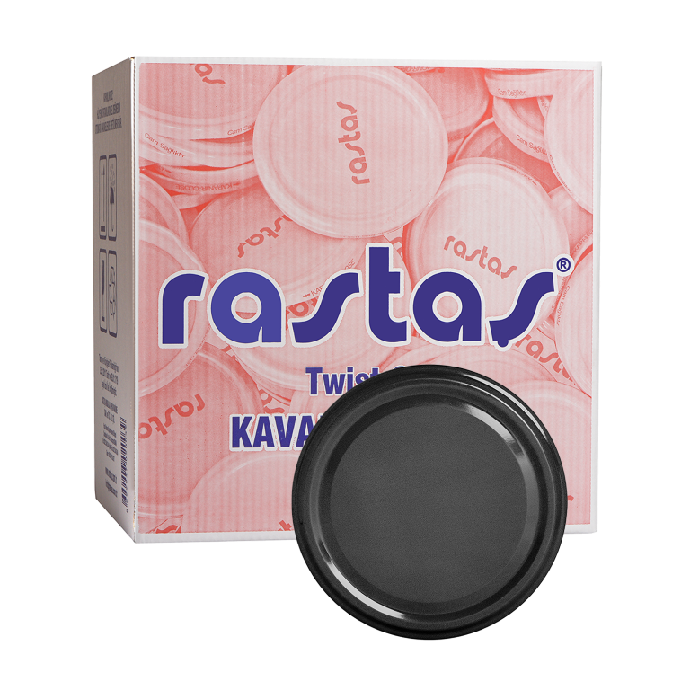 KOLİDE SİYAH RENK 100 MM KAVANOZ KAPAĞI- ( 290 ADET/ 100 MM)
