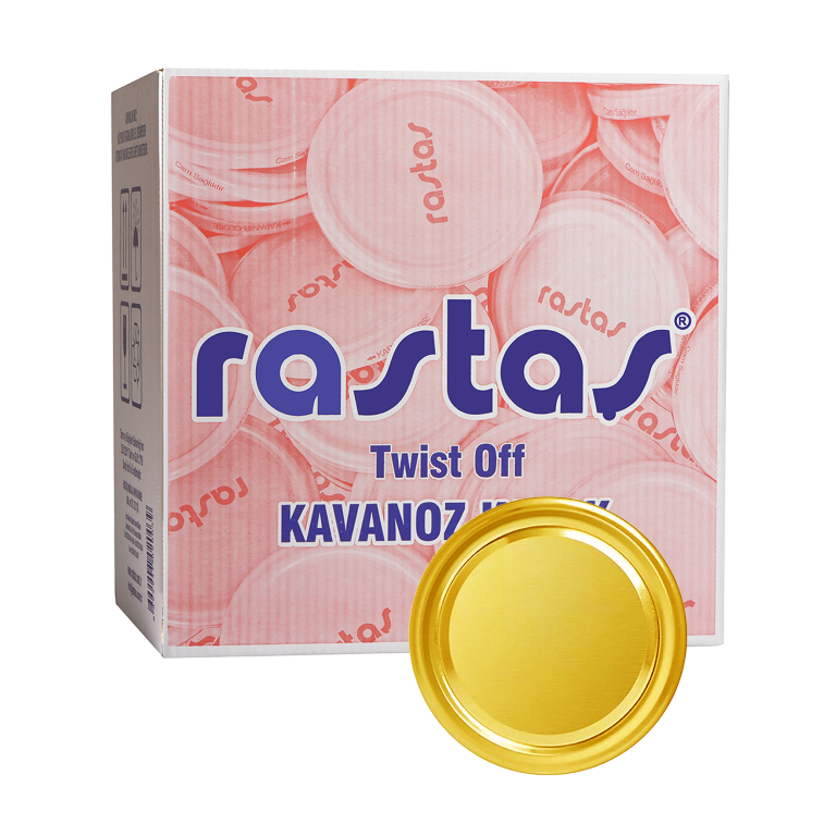 KOLİDE GOLD RENK 63 MM DERİN KAVANOZ KAPAĞI-(600 ADET/ 63 MM DERİN)