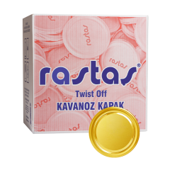 KOLİDE GOLD RENK 53 MM KAVANOZ KAPAĞI-(1300 ADET/ 53 MM )