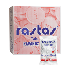 36'LI KOLİ İÇERİSİNDE RASTAŞ DESEN POŞETLİ KAVANOZ KAPAĞI(TOPLAM 360 ADET)