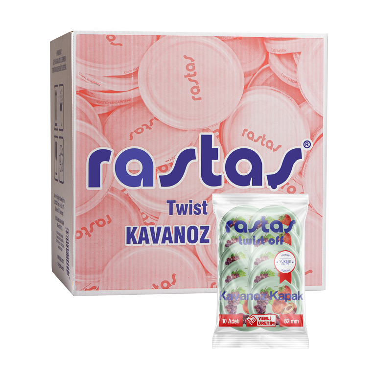 36'LI KOLİ İÇERİSİNDE MEYVE DESEN POŞETLİ KAVANOZ KAPAĞI(TOPLAM 360 ADET)