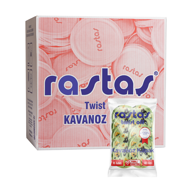 36'LI KOLİ İÇERİSİNDE ZEYTİN DESEN POŞETLİ KAVANOZ KAPAĞI(TOPLAM 360 ADET)