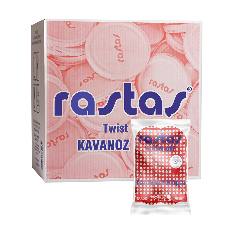 36'LI KOLİ İÇERİSİNDE PUANTİYE DESEN POŞETLİ KAVANOZ KAPAĞI(TOPLAM 360 ADET)